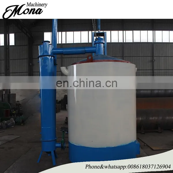 Cylinder Hoist Type Coconut Shell Charcoal Carbonization Furnace With Factory Directly Sale photo-4