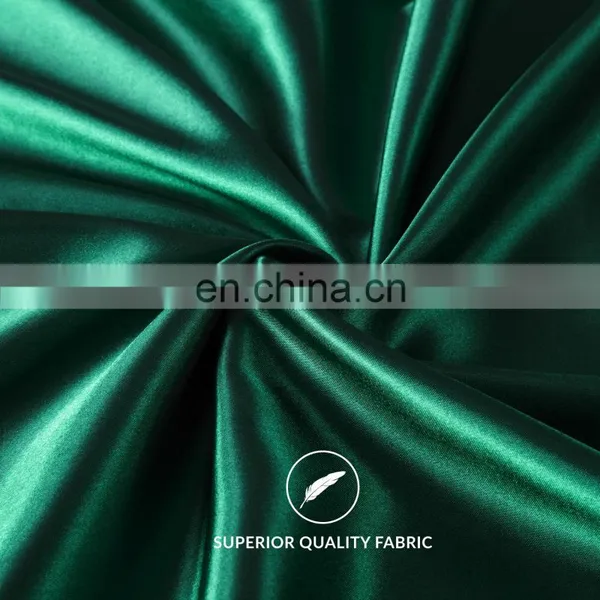 Luxury Ultra-soft Cozy 100% Polyester Silky Smooth Queen Satin Pillowcase For Home photo-6
