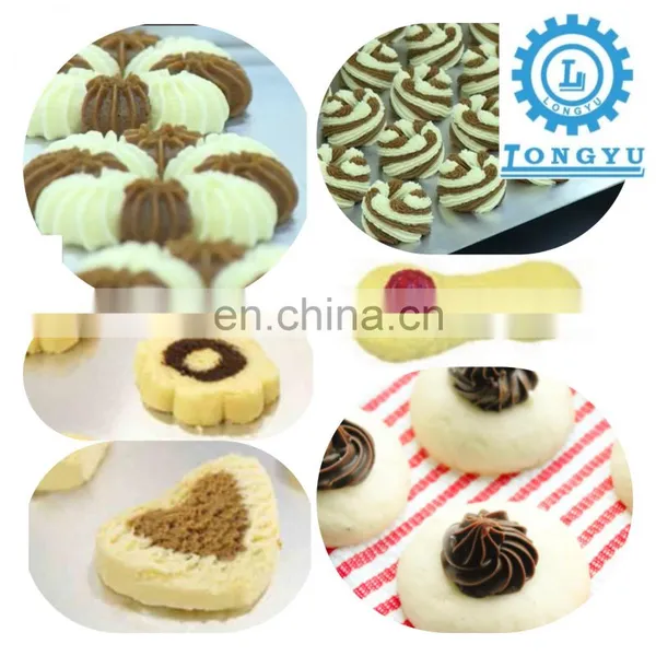 High Capacity Two Colors Biscuit Cookies Machine for Biscuits With Chocolate/ Jam photo-5