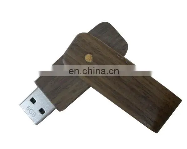 Wooden Swivel Pendrive Usb Flash Drive photo-5