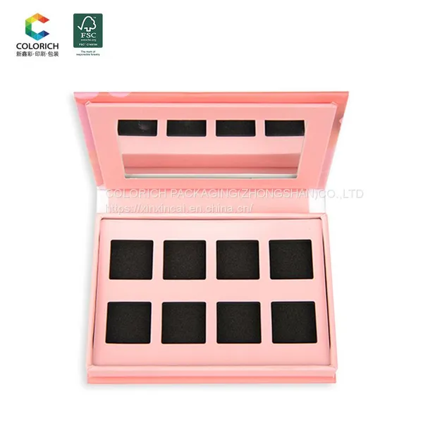 Custom Empty Makeup Cardboard Eyeshadow Palette Wholesale Your Own Color Empty Eyeshadow Plastic Containers Empty photo-5