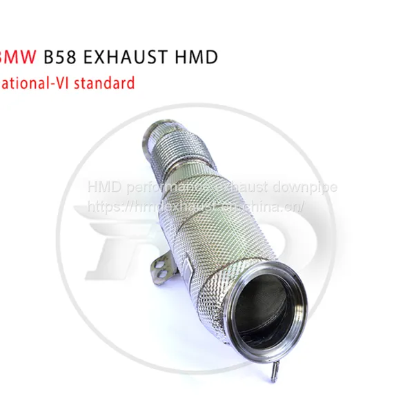 HMD Exhaust Manifold Downpipe for BMW B58 3 4 5 6 7 Series 3.0T Car Accessories With Catalytic Converter Header Without Cat Pipe Whatsapp008613189999301 photo-2