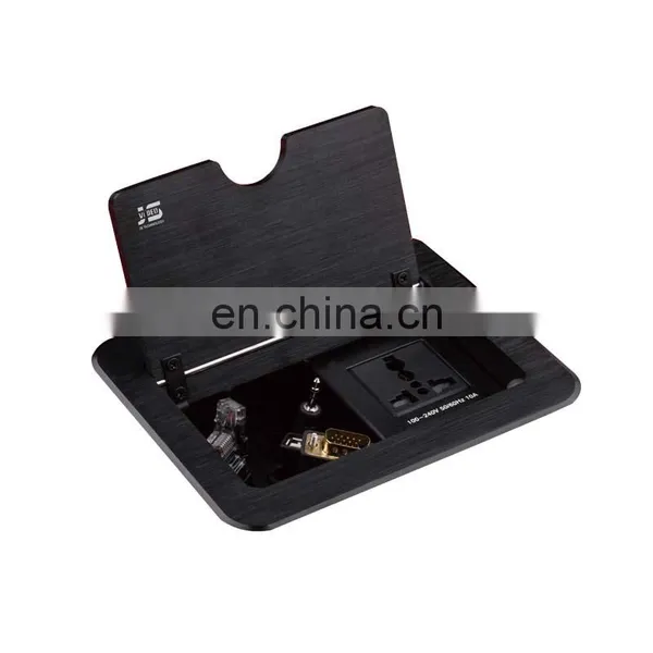 Office Hidden Aluminium in Desk Outlet Table Mount Socket
