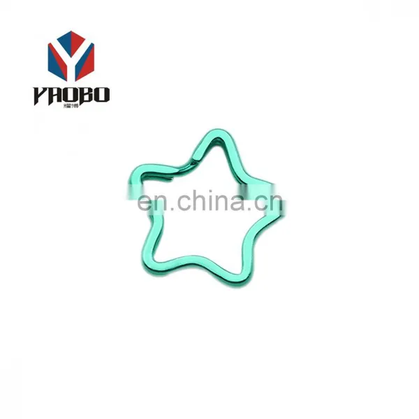 Profession Custom Blank Split Key Ring Hook Plain Metal Brass Shaped Key Chain Jewelry Key Rings Bulk photo-5