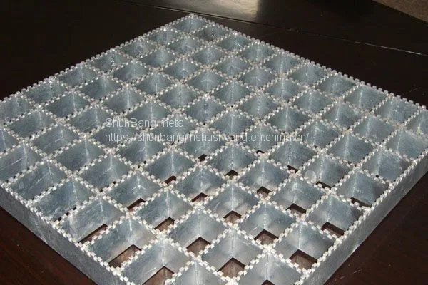Steel Grating Manufacturer's Spot Hot-dip Galvanized Manhole Cover Steel Grating Plate Reinforcement Mesh Car Wash Room Platform Step Steel Grating