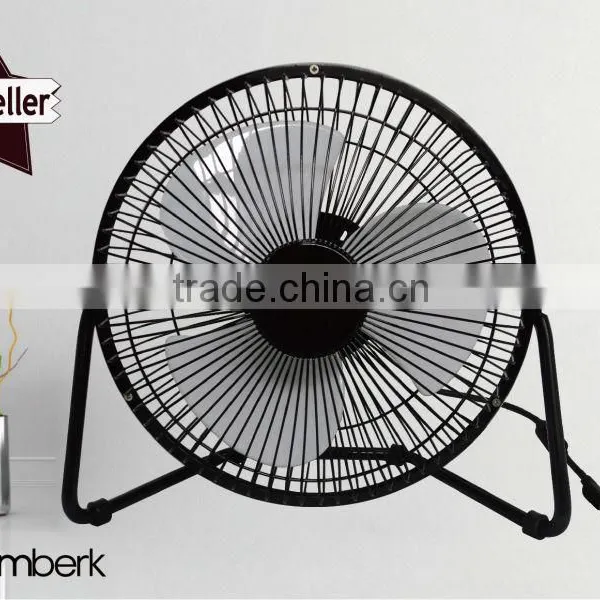 8 Inch Usb Electric Iron Desk Fan With Adapter photo-2