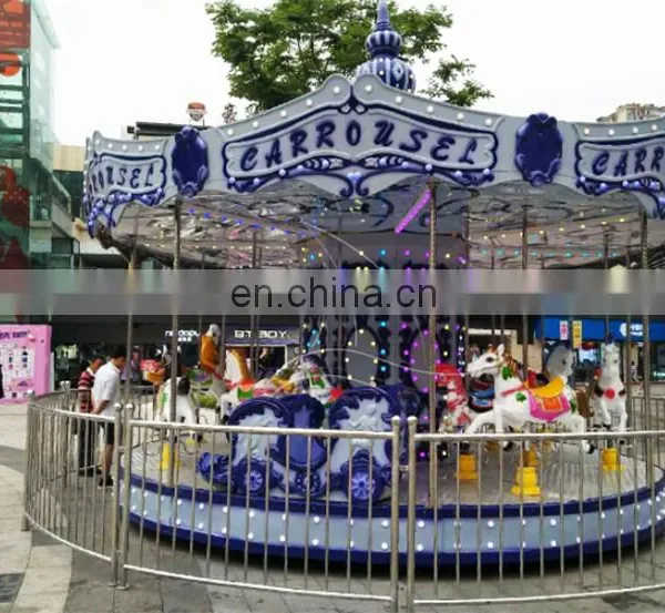 Outdoor Game Children Amusement Park Electric Equipment Amusement Rides Merry go Round Horse for Sale photo-3