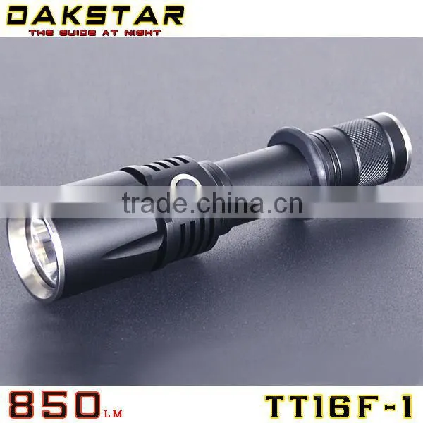 DAKSTAR TT16F-1 XM-L U2 850LM 18650 OR CR123A Tactical Flashlight Quality Choice