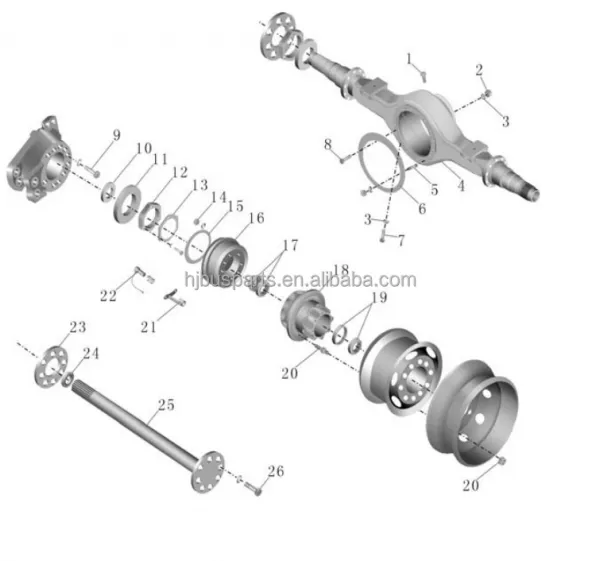 3100-00033 China Bus ZK6139HGA Rear Wheel Inner Ball Bearing photo-5