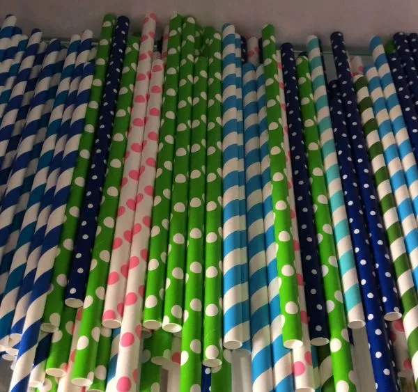 Ningbo PartyKing Golden Foil Option Design Paper Straws For Wedding Birthday Party Fashion Drinking Straws Decoration Supplies photo-4