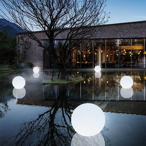 New Solar Garden Ball Light IP65 LED Three Color White Light RGB Adjustable Water-Resistant Solar Ball Light photo-3