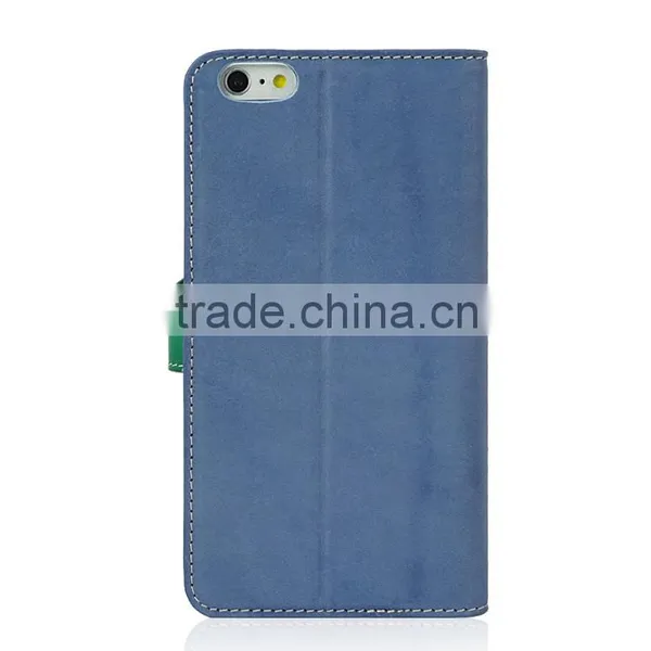Minandio High Quality Leather Case Best Design Leather Phone Case With Leather Flip Cover Case For IPhone 6 photo-3