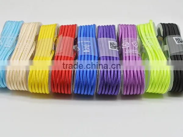 2016 High Quality 1.5M Customized Braided 5Pin Micro USB Cable for Iphone photo-2