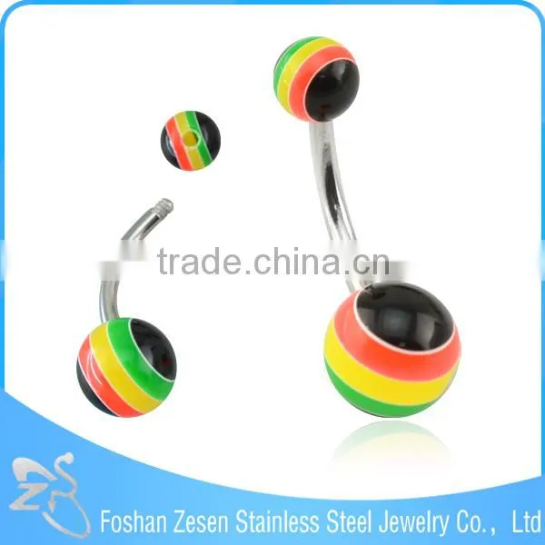 Colorful Belly Button Navel Rings Titanium Belly Rings Resin Belly Rings photo-5