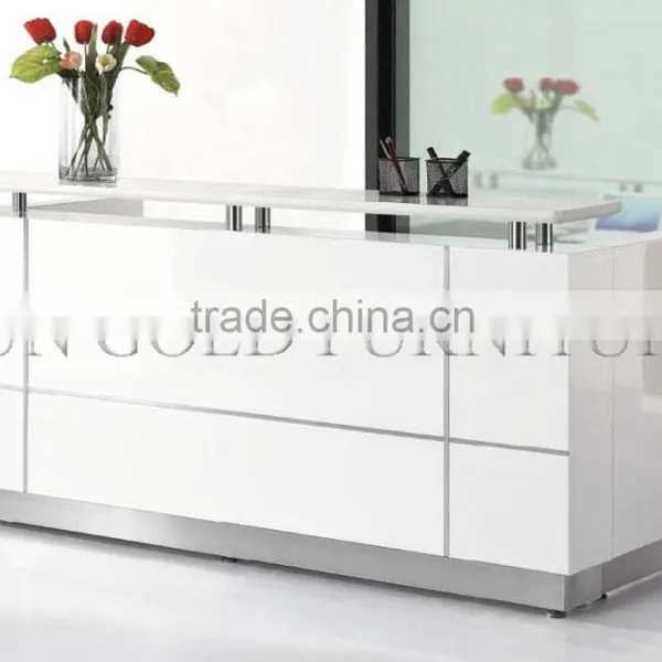 Modern Wooden Reception Desk Beauty Salon 2 Person Reception Desk (SZ-RTB001) photo-6