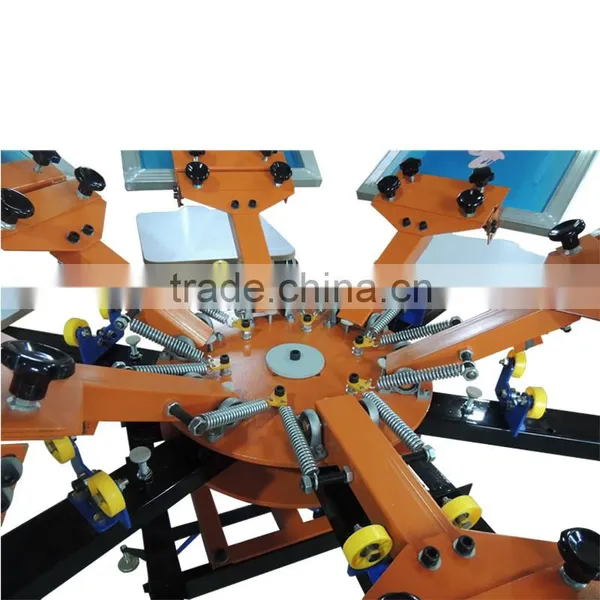 Jute Bag Roll to Roll 6 Color 6 Station Screen Printing Machine photo-2