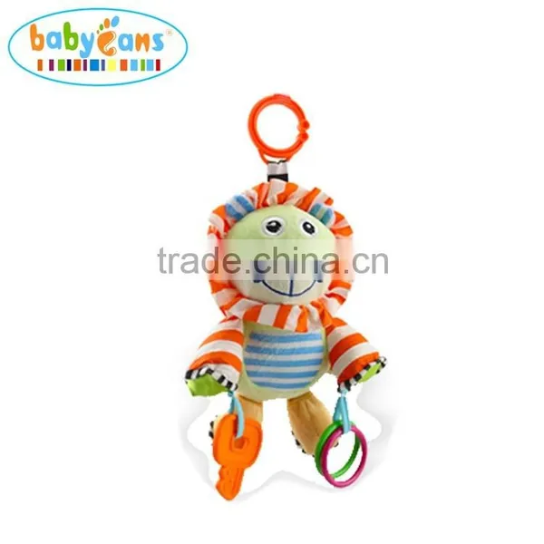 Babyfans 2015 New Product Cartoon Animal Toys And Plush Stuffed Baby Toys Baby Teether Toy With Rattles photo-4