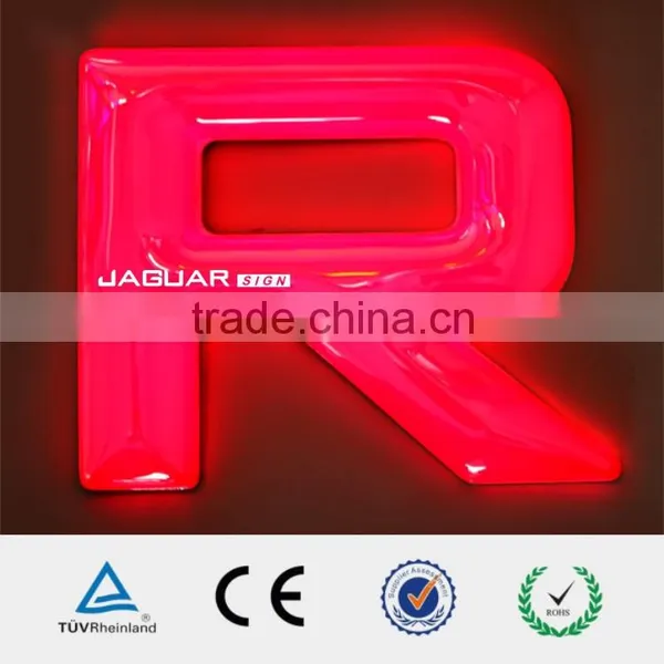 Yellow Lighting Large Decorative Vaccum Forming Plactic Letter photo-2