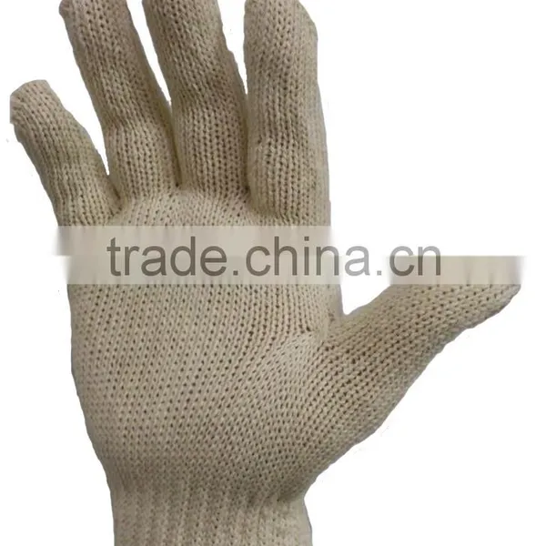 202 RAW WHITE 600 GRAMS 7 KNITTING COTTON SAFETY WORKING GLOVE