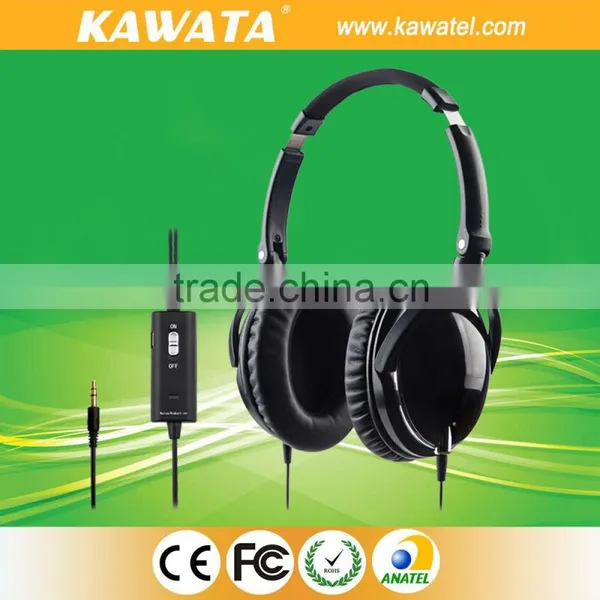 Stereo wired music computer headset without mic