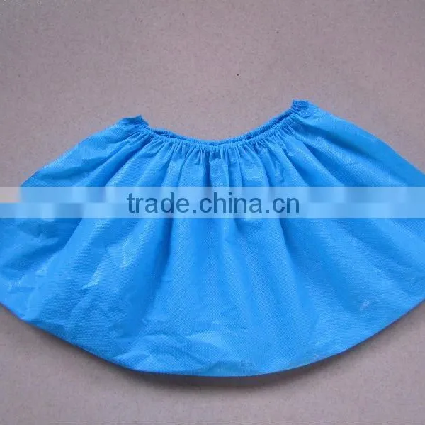 High Quality With CE ISO FDA Certificated Disposable Blue CPE Shoe Cover photo-6