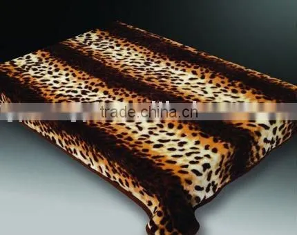 100% Polyester Circle Printed 2ply Mink Blanket