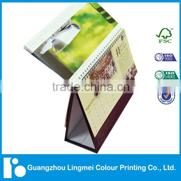 2017 Desk Calendar Custom Printing With Wire-o Binding Service photo-3