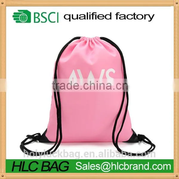 Customized Logo Branded Promotional Drawstring Bag With Leather photo-4