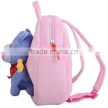 Cute Animal Shape Plush Bag/stuffed Hippo Plush Bag/animal Shape Kids Bag photo-3