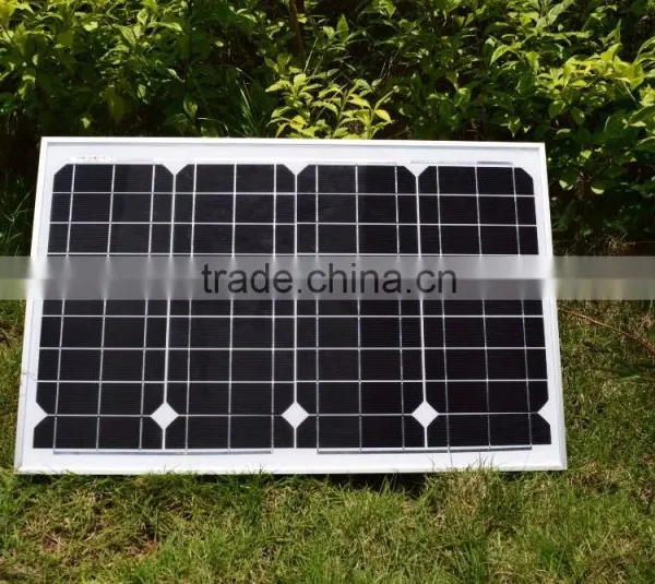 40W Mono Tempered Glass Laminated Solar Panel PV Solar Modules photo-2