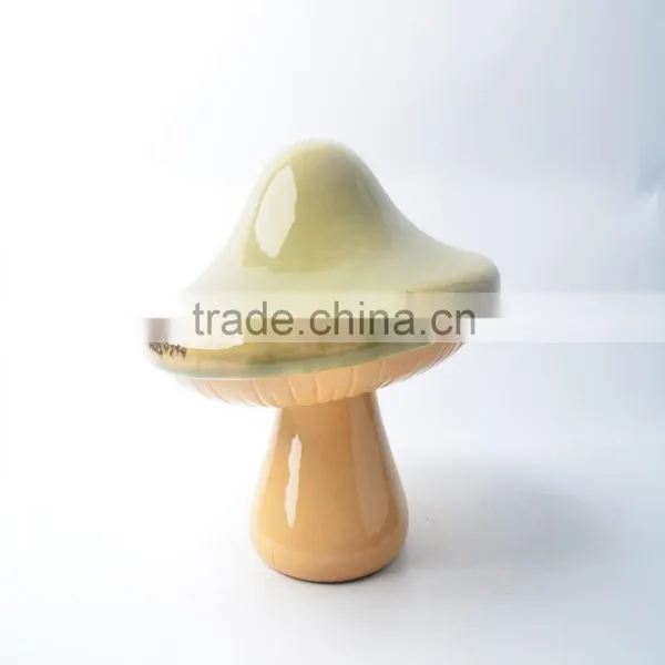 Colorful Ceramic Craft Mushroom for Garden Decoration photo-2
