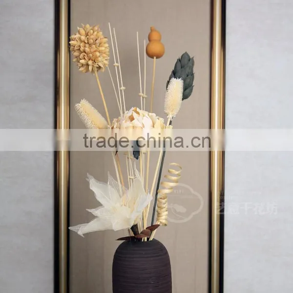 Artificial Flowers Home Decoration Garden Decoration Silk Rose Dry Flower Gifts photo-3