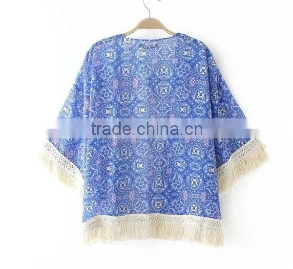 Latest Designer Elegant Tunics Kaftan With Fringes Beach Poncho photo-2