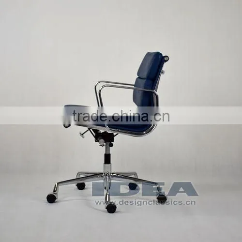 Replica EA217 Charles Office Chair- Blue Color Genuine Leather photo-3