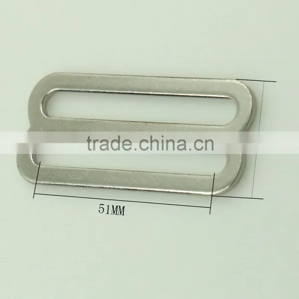China Supplier Eco-friendly 51mm Metal Belt Webbing Strap Double Buckle Adjuster Buckle Quality Choice photo-2
