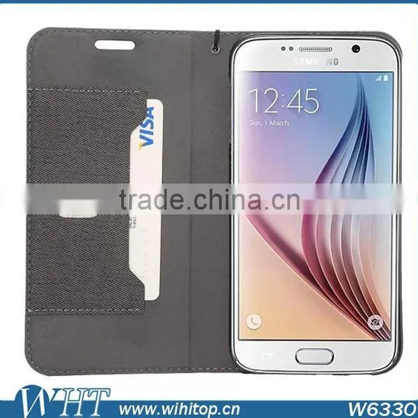 For S6 Case,for Galaxy S6 Booklet Case,Flip Leather Case for Samsung Galaxy S6 photo-5