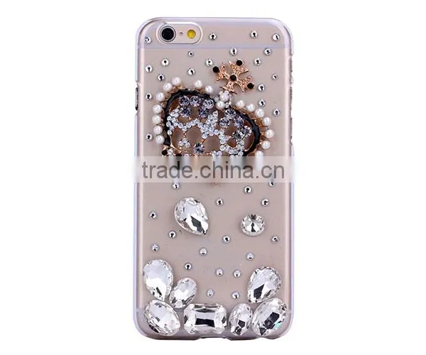 China Manufacturer OEM ODM Phone Case for Iphone 6 Dimond Frameplastic Back Cover Case for photo-4