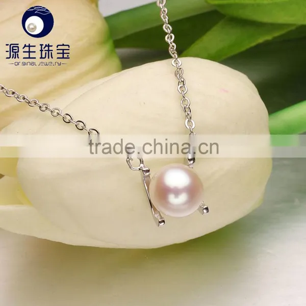 AAA Freshwater Pearl Pendant Silver Jewelry With Necklace