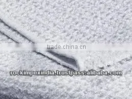 WHITE COTTON WAFFLE WEAVE KITCHEN TOWELS