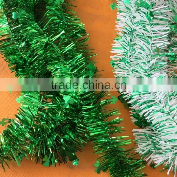 PET Wire Classic Clover Plastic ST PATRICK DAY Garland