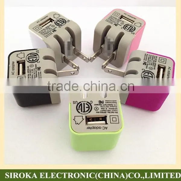 For Samsung for IPhone Universal Home Charger 5V 1A US Folding Plug Travel Wall Charger With Lead-free Material photo-5