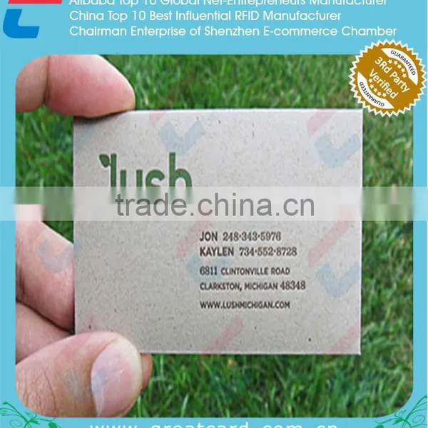 Embossed Hard Paper Cards Printing Customized Cut Out Paper Card