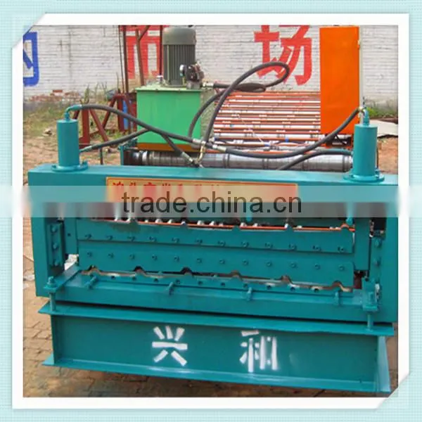 Trade Assurance Steel Building Materials/Metal Roll Forming Machine Tile Forming Machine Type and Roof Use Colour Roofing Press photo-5