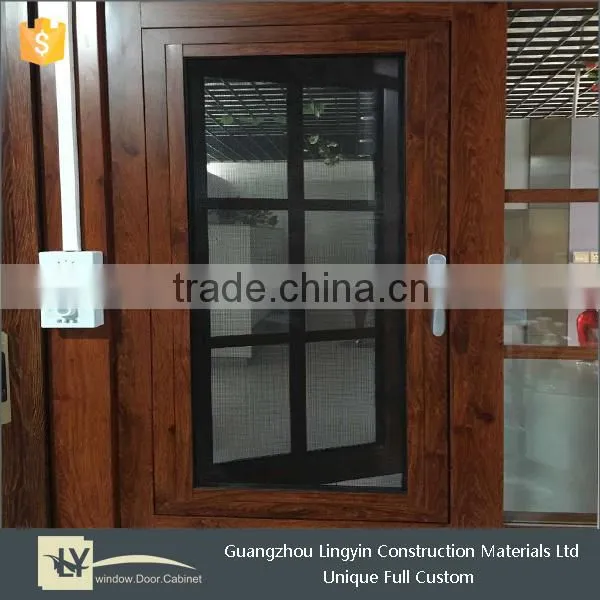 Newest Style Aluminum Double Glass Grill Window
