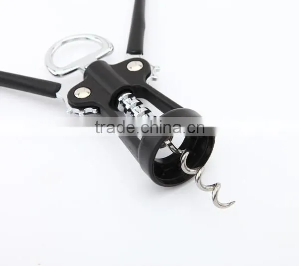 Black New Zinc Alloy Champagne Opener Red Wine Opener photo-3