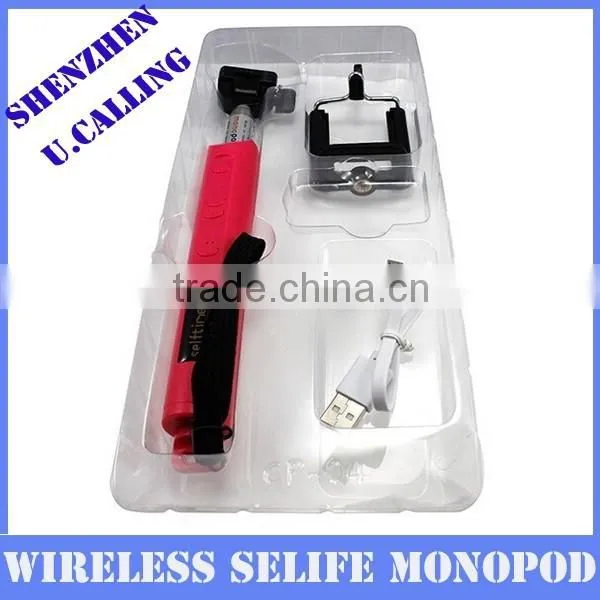 2015 New Arrival Wireless Bluetooth Selfie Stick Monopod With Zoom For IPhone and Android Phone photo-2