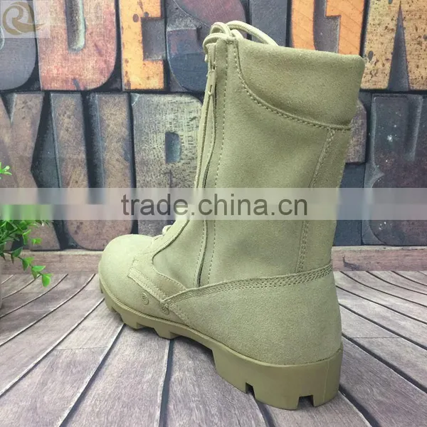 Full of Genuine Leather Army Tactical Military Suede Combat Boots photo-3