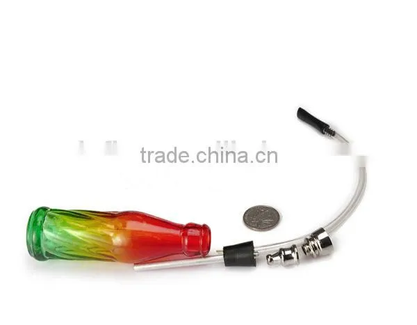 Modern Design Colorful Glass Metal Water Smoking Pipe photo-6