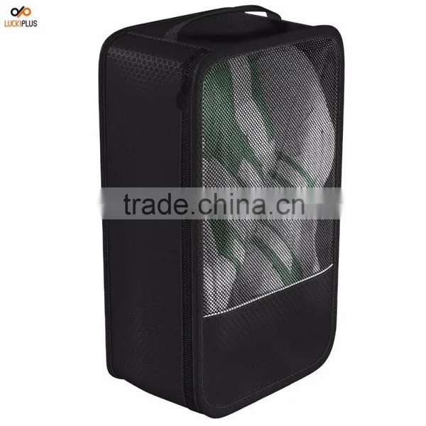 Luckiplus Shoe Bag - Convenient Packing System For Your Shoes When Traveling Black