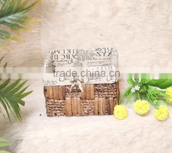 Maize and Water Hyacinth Rattan Basket Recommend Set Of3 photo-3